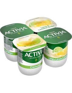 ACTIVIA CREMOSO LIMA-LIMON PACK-4 UDS.