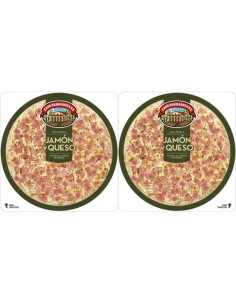 PIZZA TARRADELLAS JAMON Y QUESO PK-2 X 2