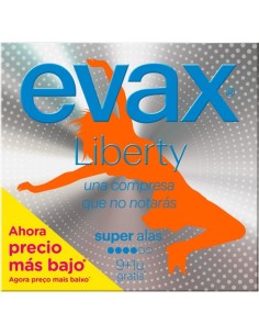 COMPRESAS EVAX LIBERTY ALAS SUPER 10 UDS.