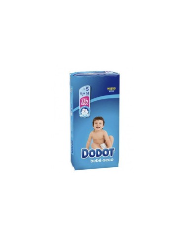 PAÑAL DODOT BEBE SECO 11-16 KG T-5 54 UN