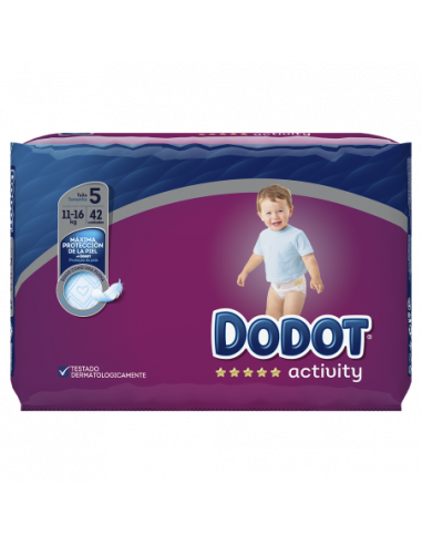 PAÑAL DODOT ACTIVITY T.5 52 UND.  11-16