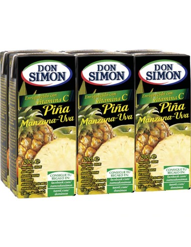 ZUMO D.SIMON PIÑA MINI-BRIK PK-6X200 ML