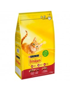 COMIDA GATOS FRISKIES CROQ. BUEY 1,5 KG.