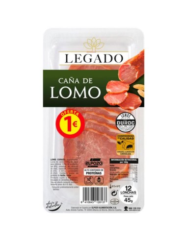 LOMO EL POZO LONCHAS 45 GR.