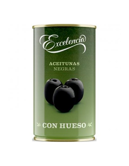 ACEITUNAS EXCELENCIA NEGRAS 1/2 200 GR.